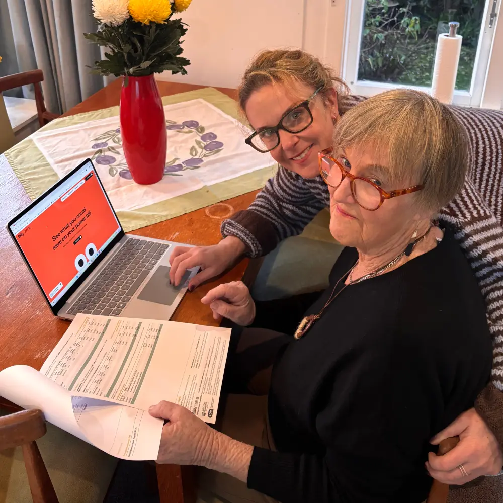 Pip checks Billy website to see if she can save